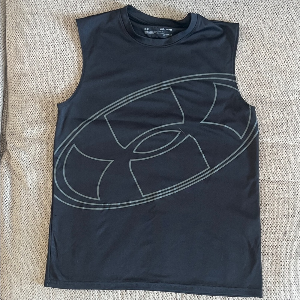 Under Armour Boys Black Graphic Tank Top